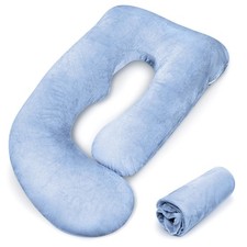 Pregnancy Pillow Cover J-shaped Replacement PillowcaseCover Only, Soft Full B...