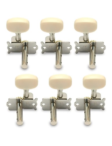 Cabezales de máquina de guitarra clavijas de afinación teclas de afinación afinadores 3L 3R para Classica... - Imagen 2 de 9