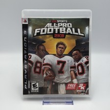 All-Pro Football 2K8 (Sony PlayStation 3, 2007) w/ Manual - Tested & Working 