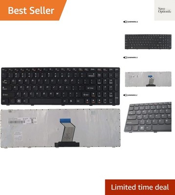 New Keyboard Replacement with Frame Compatible with IBM LenovoIdeapad B570 Z5...