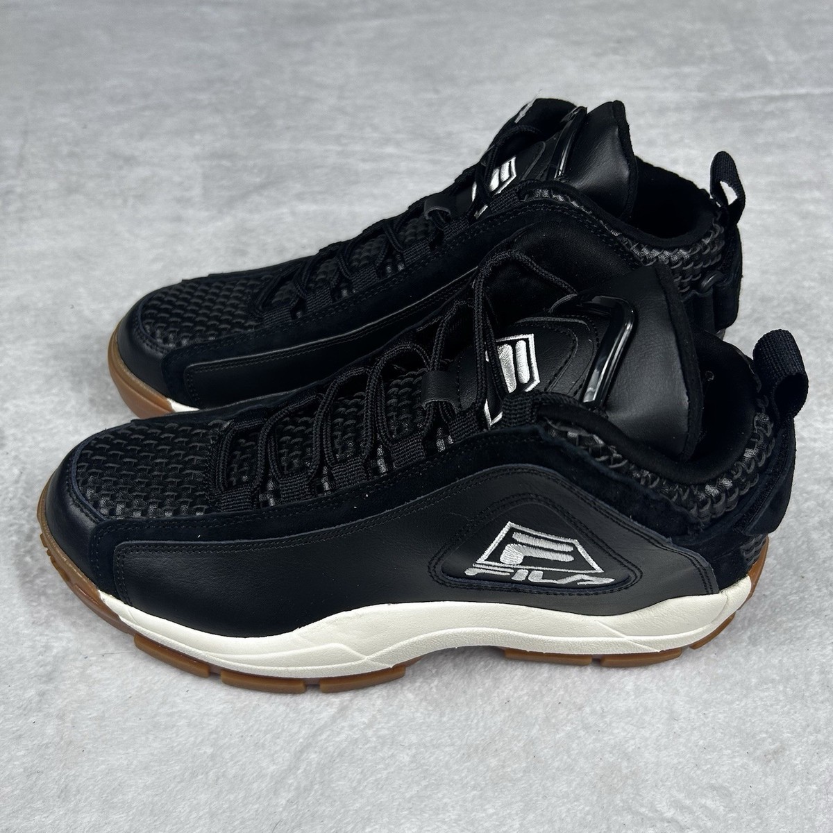 Fila Grant Hill 2 Woven Shoes Mens Size 9 Black Basketball Casual