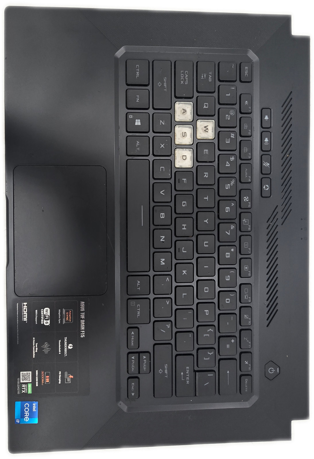 ASUS TUF FX516PM Palmrest Keyboard Assembly