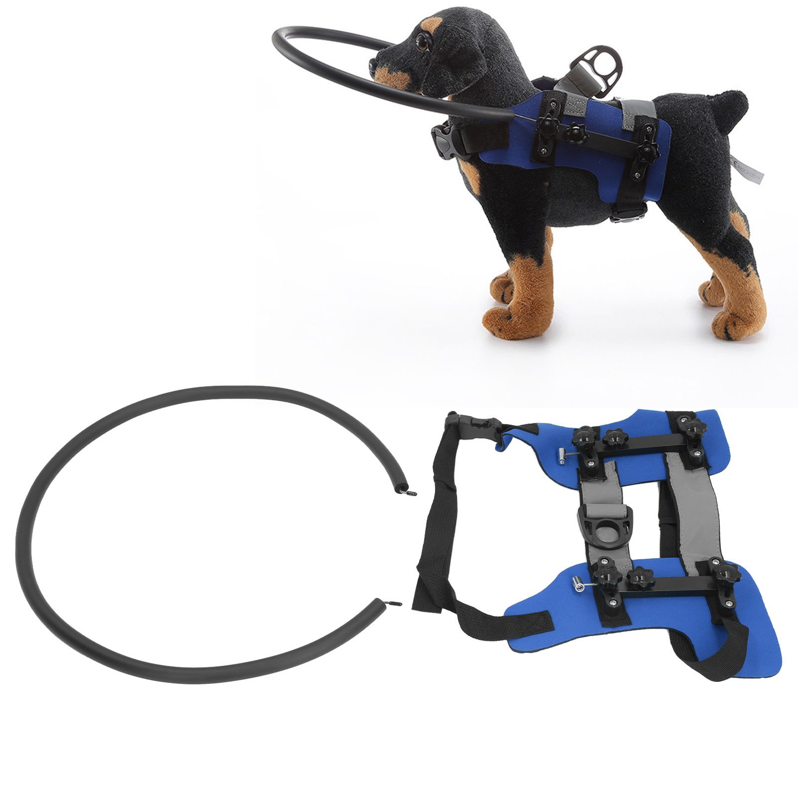 Sturdy Adjustable Blind Dog Ring Bumper Guards For Blind Pets Easy To Use