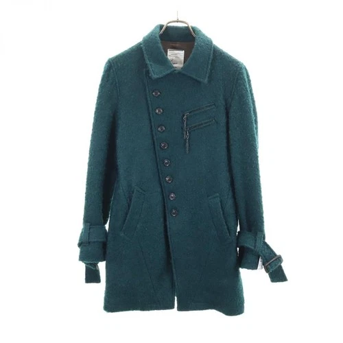Used SHAREEF made in Japan Mohair Blend Jacket 1 Green Men's - product listing photo