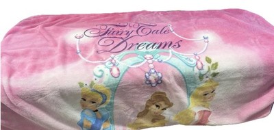 Vintage Disney Princess Fairy Tale Dreams Plush Blanket Providencia