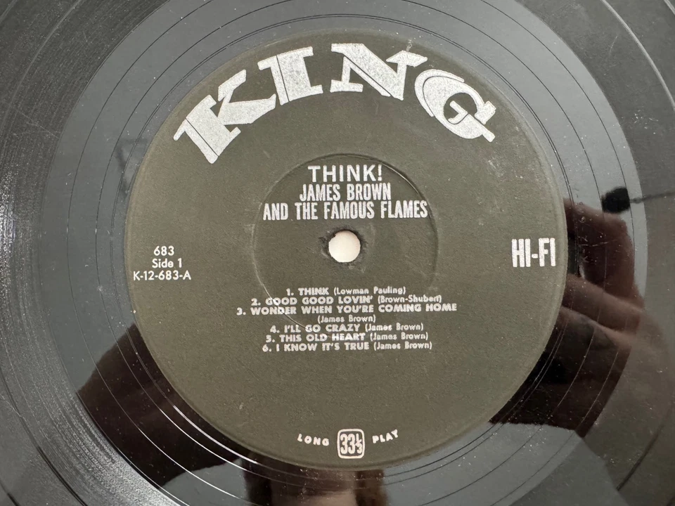 James Brown & The Famous Flames "Think!" LP - King 683 Mono - Image 4 of 4