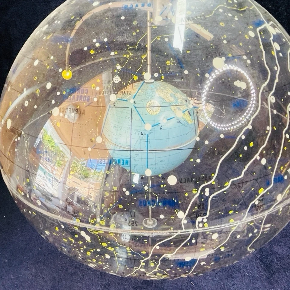 Globo Farquhar 1977 "Tierra en el Espacio" ~ Globo Celestial Transparente ~ ¡Muy Raro! Foto 3 de 4