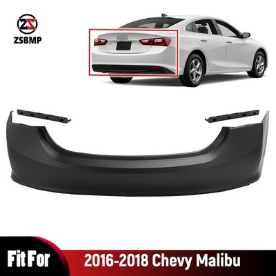 Rear Bumper Cover w/ Fascia Guide For 2016 2017 2018 Chevy Chevrolet Malibu