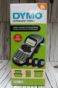 DYMO Portable Printer Handheld Label Maker Black Silver Letratag 100H+ New