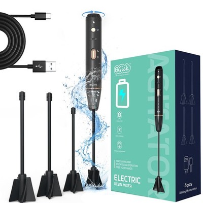 Upgraded Resin Mixer, Handheld Rechargeable Mixer with Minimizing Bubbles,Epo...