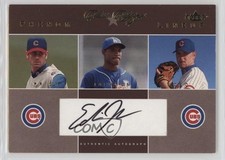 2004 Fleer Classic Clippings Gold /50 Edwin Jackson Mark Prior #PLA-EJ Auto 0bz