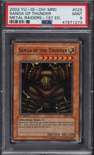 2002 YUGIOH SANGA OF THE THUNDER 1st EDITION MRD-025 METAL RAIDERS PSA 9