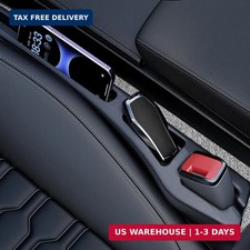 Car Seat Gap Filler 2 Pack, Soft Foam Multifunctional Seat Side Gap Filler with