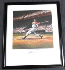 Joe DiMaggio Signed My 56th Consecutive Game Hit - Beckett Gem Mint 10, Steiner