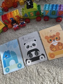Retired 10955 Lego DUPLO Animal Train Pull-Along/10847 Number Train No Boxes