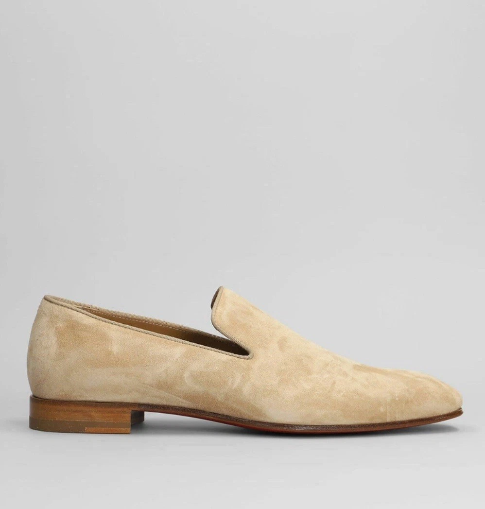 Christian Louboutin — Christian Louboutin Dandelion Loafer Beige Suede US 12.5/ EUR45.5