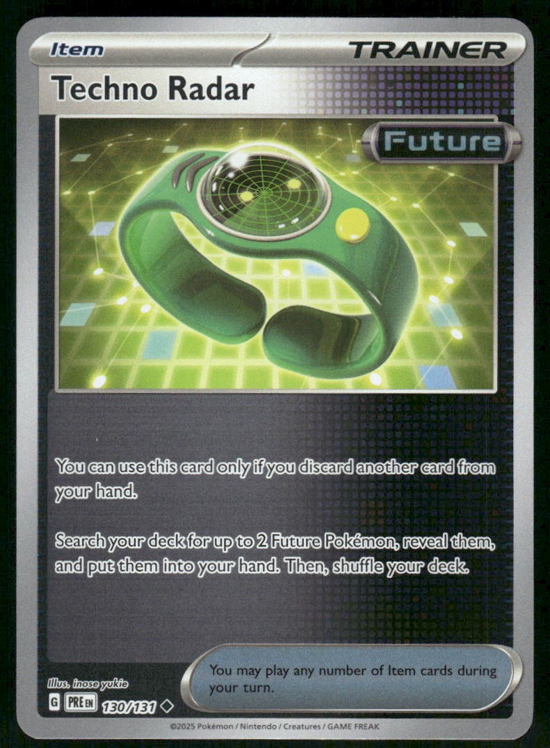 Techno Radar 130/131 Uncommon Reverse Holo SV: Prismatic Evolutions NM