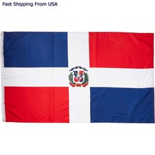 Dominican Republic House Flag 2 x 3ft / 100% Polyester / Outdoor Banner