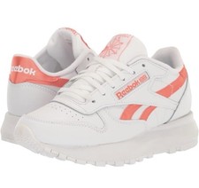 Reebok Classic Leather SP Women’s Sneakers White Orange Flare 5.5 NEW IN BOX