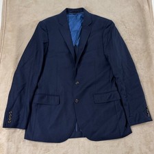 J Crew Ludlow Wool Blazer Suit Jacket mens 39R Navy blue Business Casual EUC