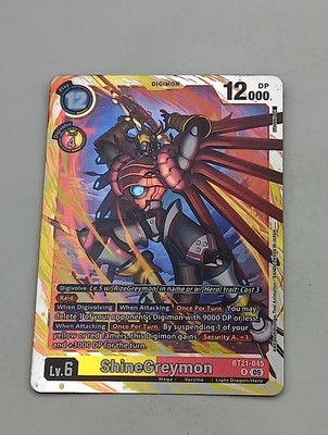Digimon TCG Einzelkarte ShineGreymon NM