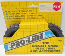 Vintage Pro-Line Sprinter Vee V # 1037 1.7" RC TIre Pair Vintage NEW Free Ship