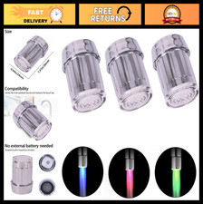 "Color Changing LED Faucet Light - 3-Color Temperature Sensitive for Kitchen  B