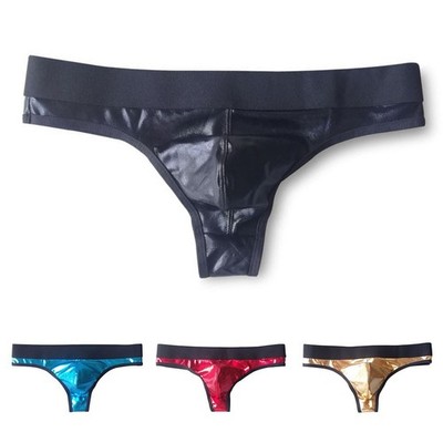 Lack Tanga G-String Höschen für den täglichen Gebrauch klassisches Motiv Gumm