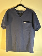 Figs Scrub Top Navy Blue Technical Collection Threads For Threads Size Large