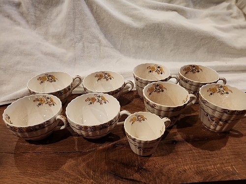 SPODE COPELAND BUTTERCUP 1-DEMITASSE COFFEE, 4-coffee,4-tea Cups