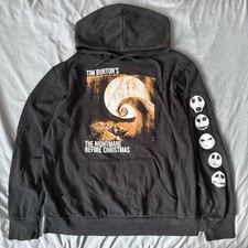 Disney The Nightmare Before Christmas Tim Burton Hoodie Sweatshirt Men  s LARGE