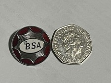 BSA Star Motorcycle Original Vintage medium 25mm Enamel Pin Badge Rocker Culture