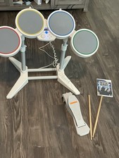 Nintendo Wii Rock Band Wired Drum Set with Pe...