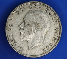 British Coin - 1935 George V florin, two shillings, 2/- 50% silver coin  [34461]