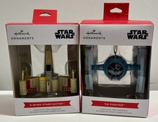 2025 Hallmark Ornament Star Wars Tie Fighter & X-Wing Starfighter Brand new