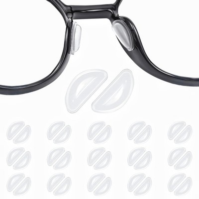 15 Pairs Eyeglass Nose Pads Anti Slip, 3.5mm Thickness Adhesive Nose Grips fo...