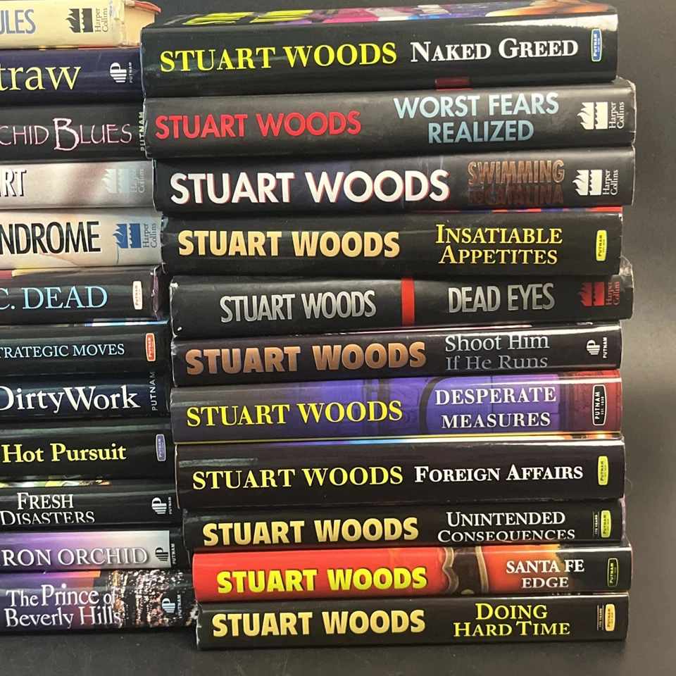 35 Stuart Woods Hardcover Book Huge Lot Mystery & Thriller Fiction Collection HC - Image 4 of 4