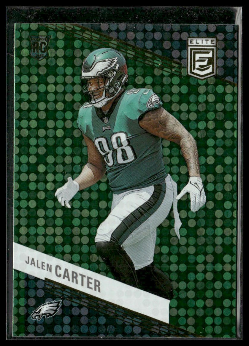 2023 Donruss Elite #148 Jalen Carter Green Disco