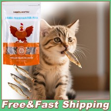 1 LB Dried Freshwater Fish High-Protein Food for Turtles, Reptiles, Cats, Dogs