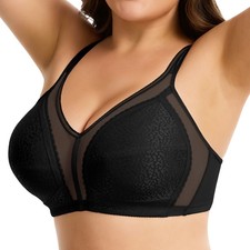 Women's Full Coverage Plus Size Minimizer Bra Underwire Bras Soft Comfort Cup