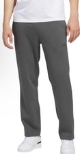 NWT Adidas Fleece SweatPants Mens Training Track Pants Grey Gray