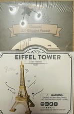 Rolife Eiffel Tower 3D Wooden Puzzle Wood Craft Toy Kits Laser Cutting Xmas Gift