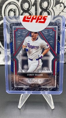 2025 Topps Tier One #21 Corey Seager Silver Foil #/99