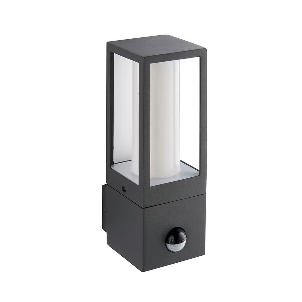 Outdoor Dimmable Box Lantern PIR Motion Sensor Wall Light Garden Security Light - Image 4 of 4