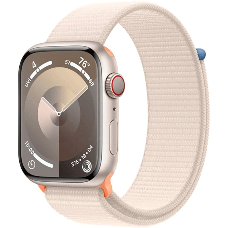 Apple Watch Series 9 45mm Cellular Starlight Case w/ Starlight 