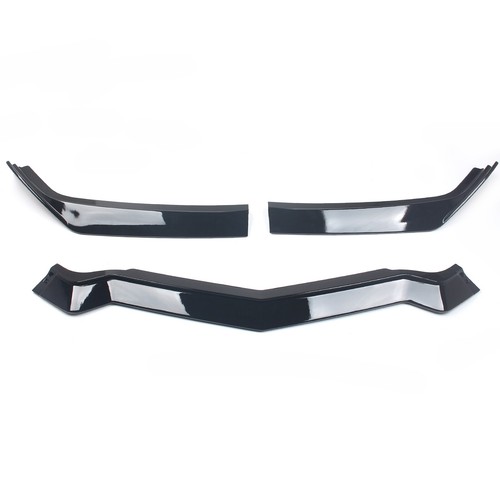 Alerón labial del parachoques delantero divisor negro brillante para Chevrolet Corvette C8 2020-24 - Imagen 8 de 11