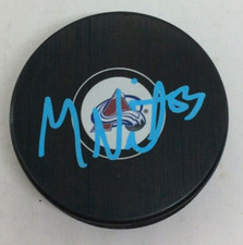 MATT NIETO SIGNED AUTOGRAPHED COLORADO AVALANCHE HOCKEY PUCK W/ CASE COA