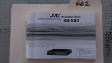 JVC ks-a50 user owner instruction book guide manual stereo power amp amplifier