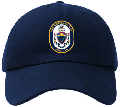 USS DANIEL INOUYE DDG 118 帽子 DDG 118 USS Daniel Inouye Embroidered Hat