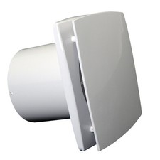 Badlüfter Badventilator WC Lüfter Küche Wandlüfter Ablüfter Timer Hygrostat Weiß